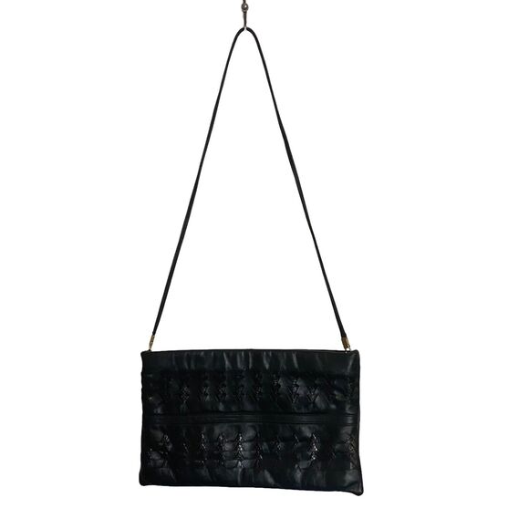 ATLAS New York by Helou Purse Leather Crossbody Clutch Retro Glam Grandmacore - Picture 2 of 14